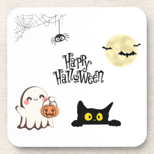 Posavasos Cuidada y espeluznante montaña plástica de Hallowe