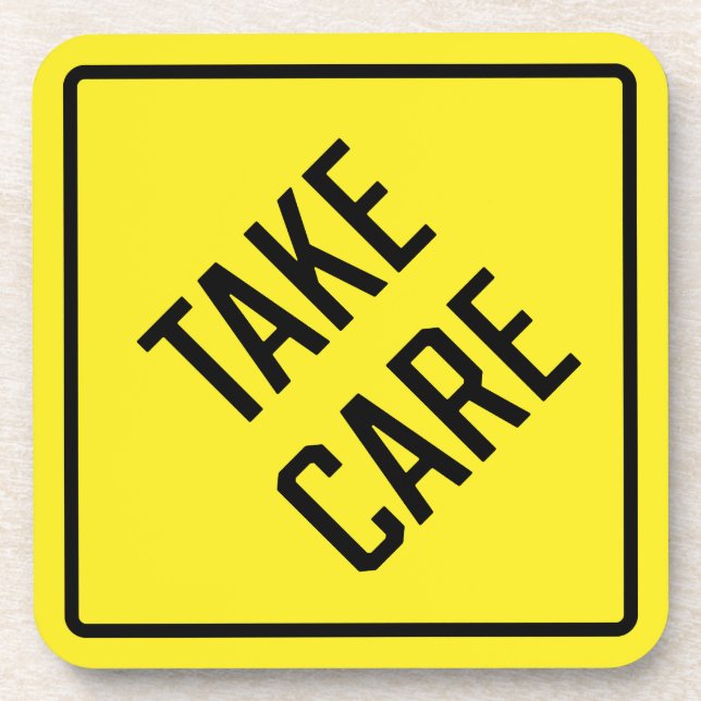 Posavasos Cuidar la escoria de plástico dura (Frente)