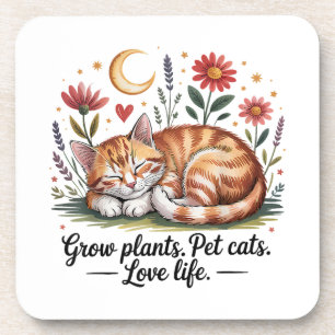 Posavasos Cultiva Plantas que las Mascotas Gatos Aman Vida L