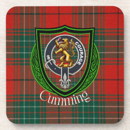 Posavasos Cumming Scottish Clan Tartan & Crest