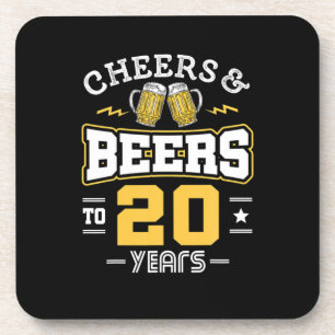 Posavasos Cumpleaños 20 Felicitaciones Y Cervezas Cumpleaños