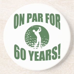 Posavasos Cumpleaños 60 de Golfer