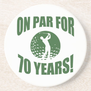 Posavasos Cumpleaños 70 de Golfer