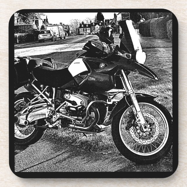 Posavasos Cumpleaños de moto BMW (Frente)