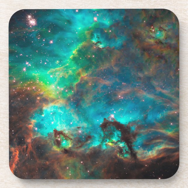 Posavasos Cúmulo de estrellas imponente de la aguamarina (Frente)
