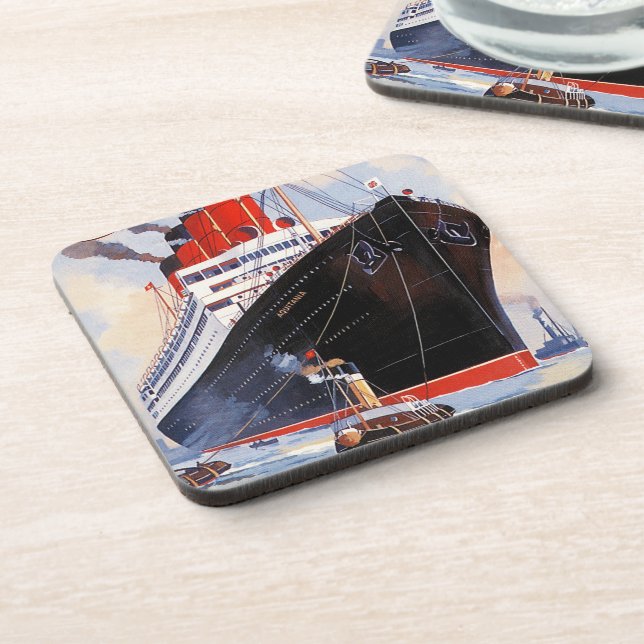 POSAVASOS CUNARD OCEAN LINER AQUITANIA (Lado Izquierdo)