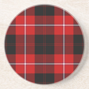 Posavasos Cunningham Tartan Red Black Plaid