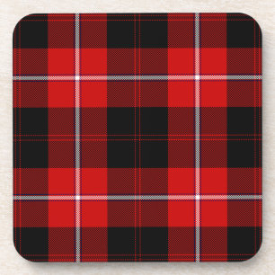 Posavasos Cunningham Tartan Red Black Plaid