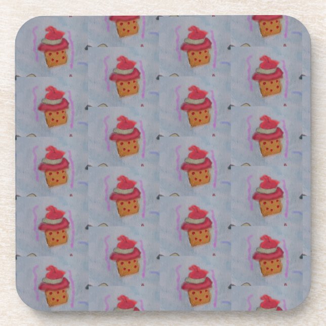 Posavasos Cupcakes Hard Plastic Coaster (Frente)