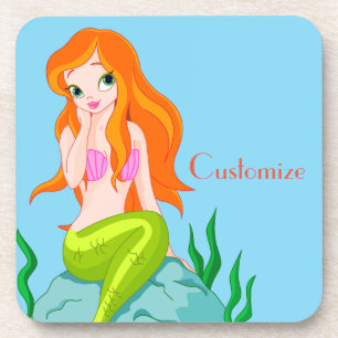 Posavasos Cura de la sirena de cabeza roja Thunder_Cove