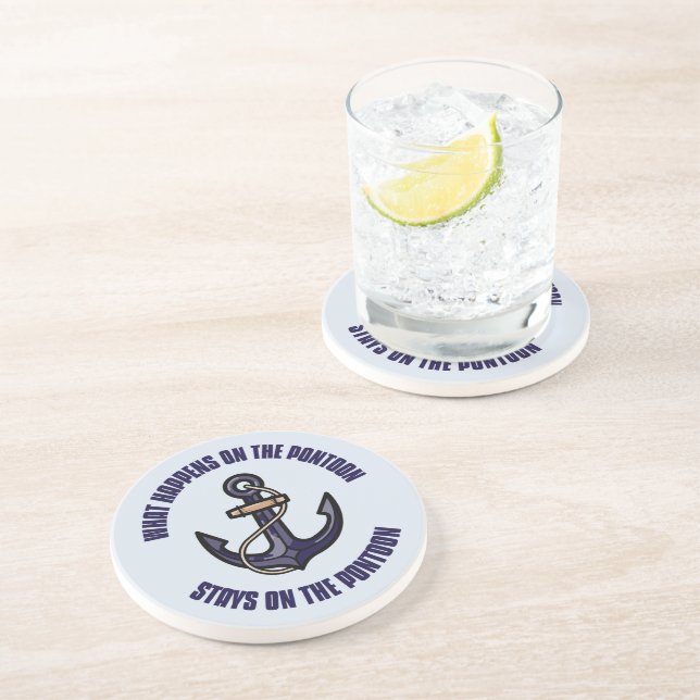 Posavasos Curioso qué pasa en el viaje de vacaciones de Pont (Lado)