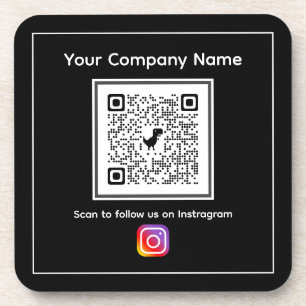 Posavasos Custodia de plástico duro con código QR
