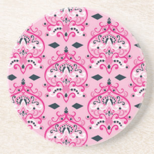 Posavasos Custodia para damascos rosa y negro