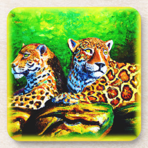 Posavasos Cuta pintura de los jaguares. ¡Hazte con una en Za
