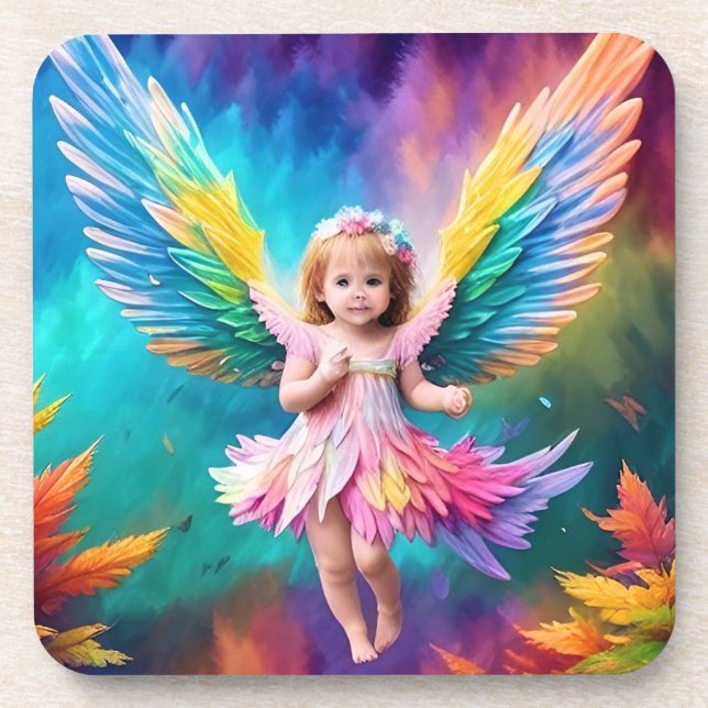 Posavasos Cute Baby Angel Wings Art-38424 (Frente)