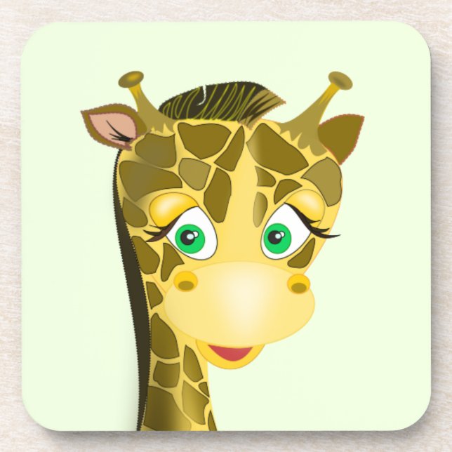 Posavasos Cute Baby Giraffe - (Frente)