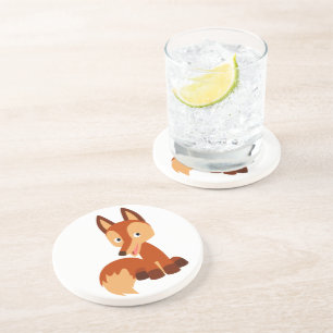 Posavasos Cute Cunning Personalizado Fox Coaster