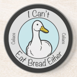 Posavasos Cute Duck "Cant Eat Bread" Celiacs Disease