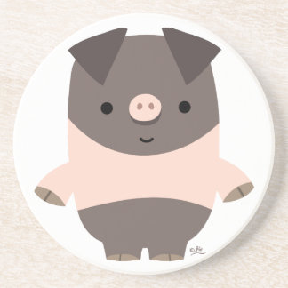 Posavasos Cute fuerte Personalizado, esparadrapo de cerdo