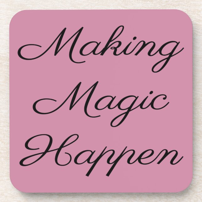 Posavasos Cute Funny Vacation Magic (Frente)
