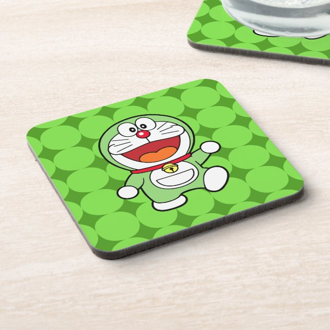Posavasos Cute Green Mini Doraemon Anime (Lado Izquierdo)