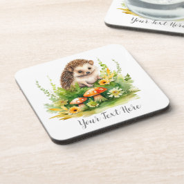 Posavasos Cute Hedgehog personalizado