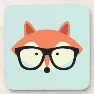 Posavasos Cute Hipster Red Fox