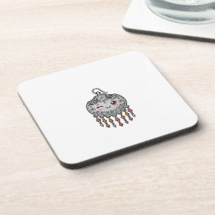 Posavasos Cute Kawaii Amazigh Pendiente de Plata Marroquí Cu