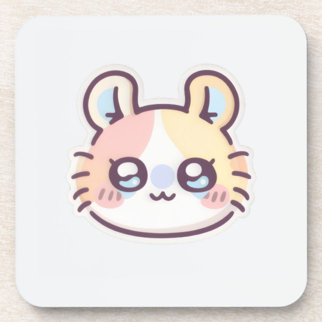 Posavasos Cute Kawaii Cat  (Frente)