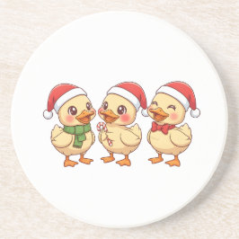 Posavasos Cute Kawaii Christmas Ducks | Festive Holiday 