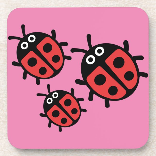 Posavasos Cute Kids ladybird Family