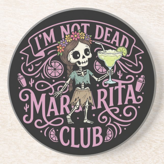 Posavasos Cute Margarita  Skelton (Frente)