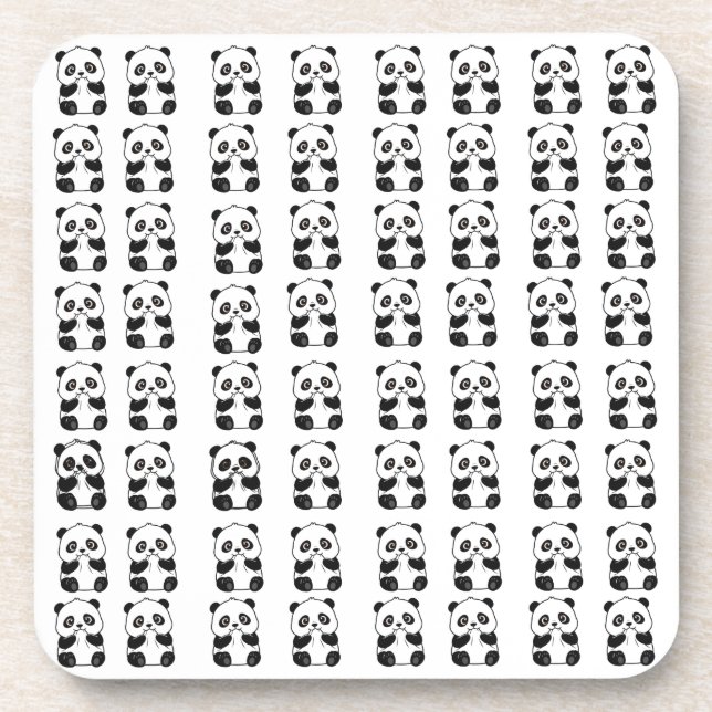 Posavasos Cute Panda Biting (Frente)