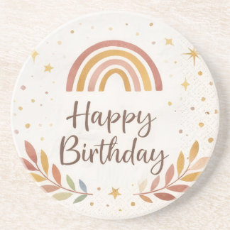 Posavasos | Cute Party Drink Coaster | Kids Birthday Decor |