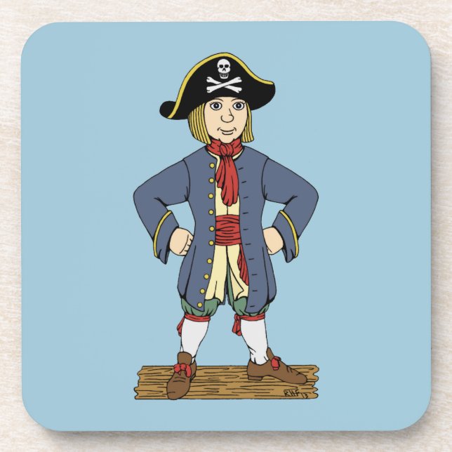 Posavasos Cute Pirate Lad (Frente)