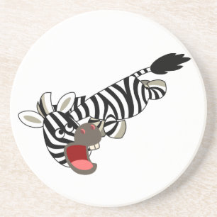 Posavasos Cute Prankish Personalizado Zebra Coaster
