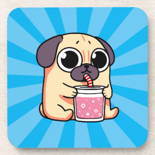 Posavasos Cute Pug