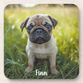 Posavasos Cute Pug Personalizado Bebida Coaster Set