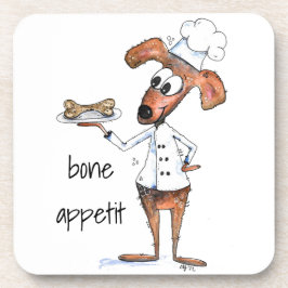 Posavasos Cute Whimsical Dog Chef