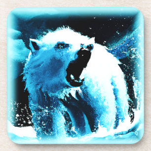 Posavasos Cutícula "Oso Polar Enojado". ¡Hazte con una en Za