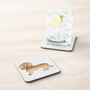 Posavasos Dachshund de alambre de trigo de dibujos animados