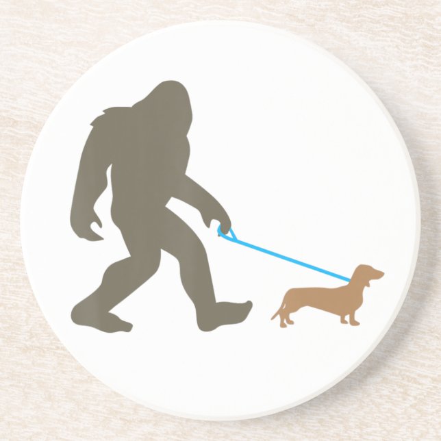 Posavasos Dachshund Sasquatch Doxie Dog Gift (Frente)