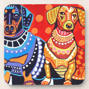 Posavasos Dachshunds por el brezo Galler