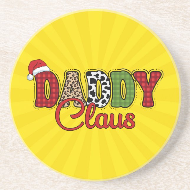 Posavasos Daddy Claus Plaid Pattern-60095 (Frente)