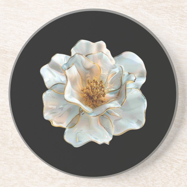 Posavasos Daffodil de vidrio (Frente)