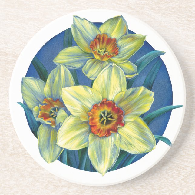 Posavasos Daffodils - las alegrías de la montaña rusa de la  (Frente)