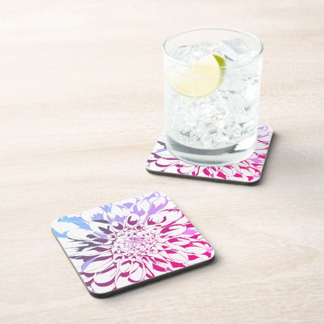 Posavasos Dahlia flower coaster set (Lado Derecho)