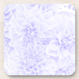 Posavasos Dahlias En Azul