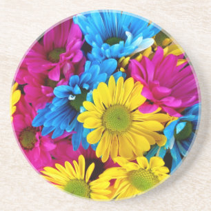 Posavasos Daisies brillantes multicolores