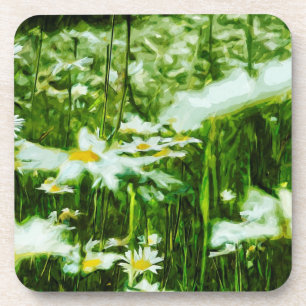Posavasos Daisy de Oxeye blanco Abstract Floral